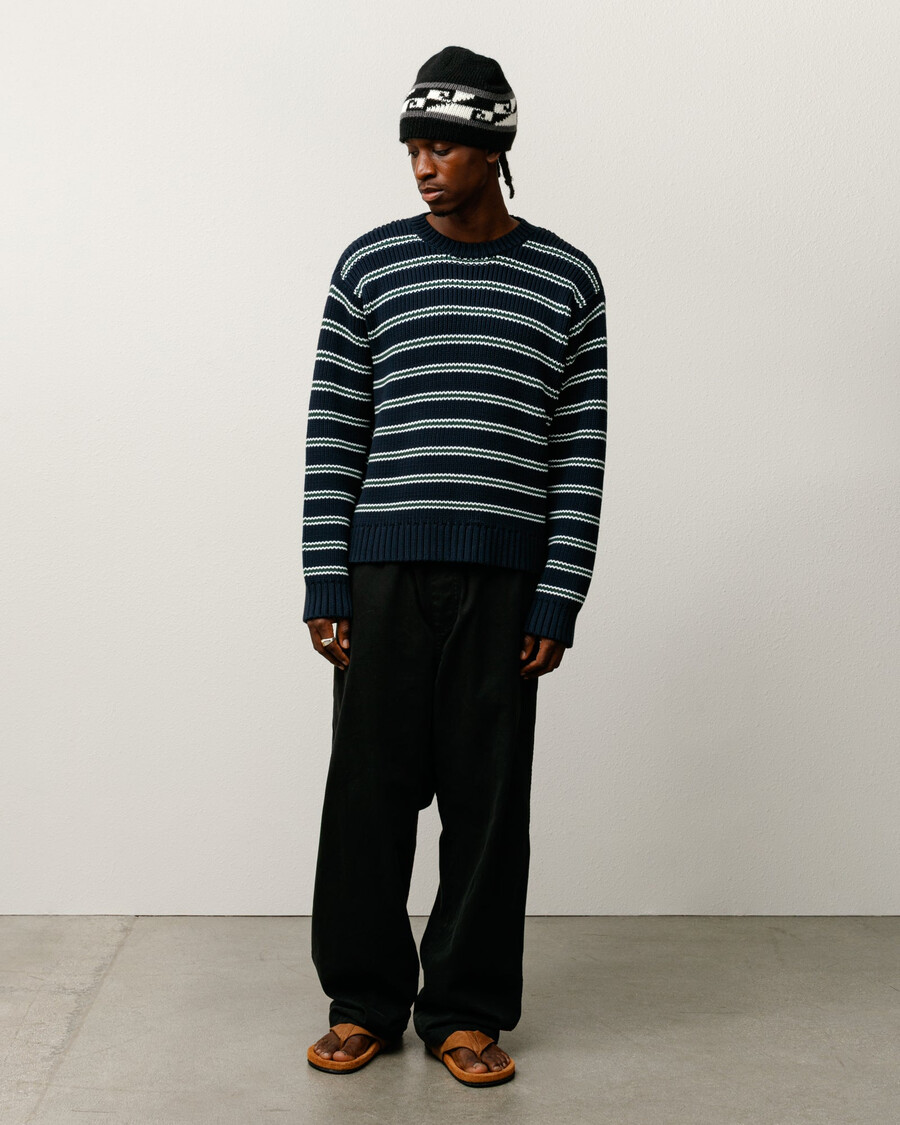 pull en grosses rayures de coton