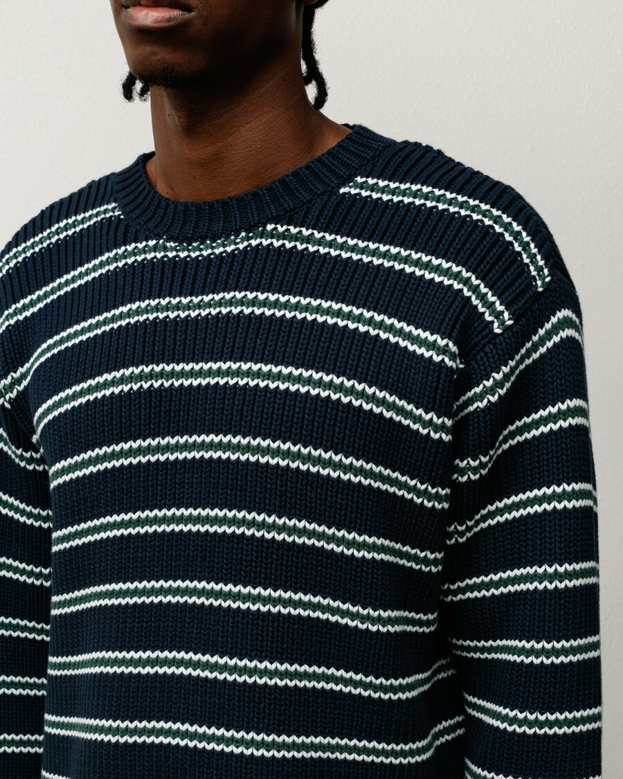 pull en grosses rayures de coton