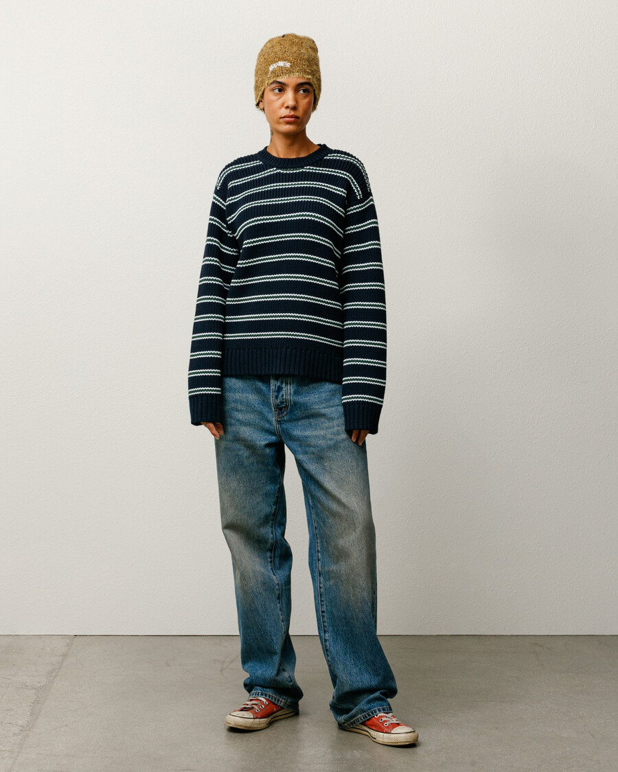pull en grosses rayures de coton