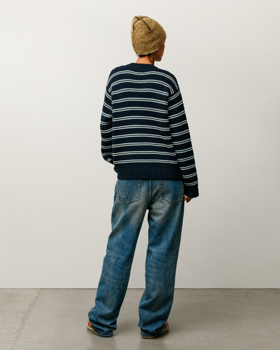 pull en grosses rayures de coton