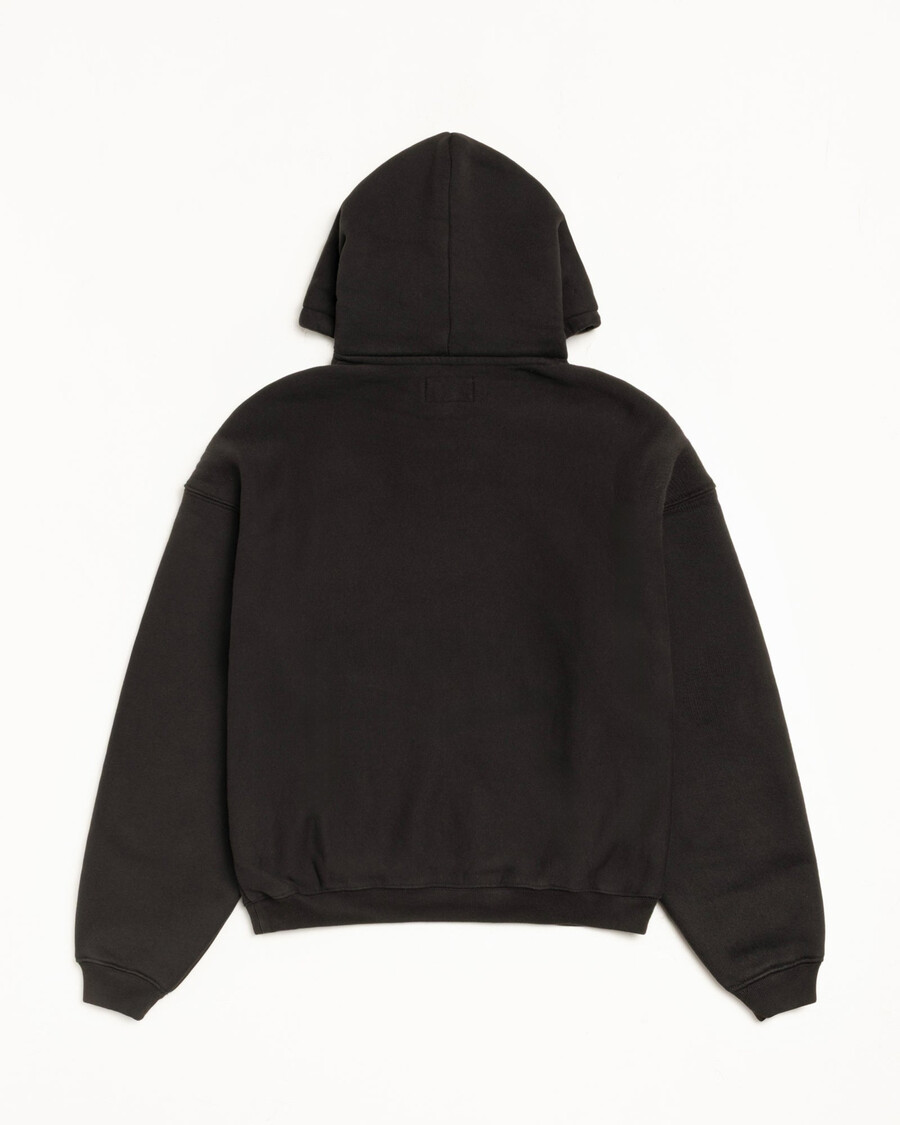 sweat à capuche à patchs en satin