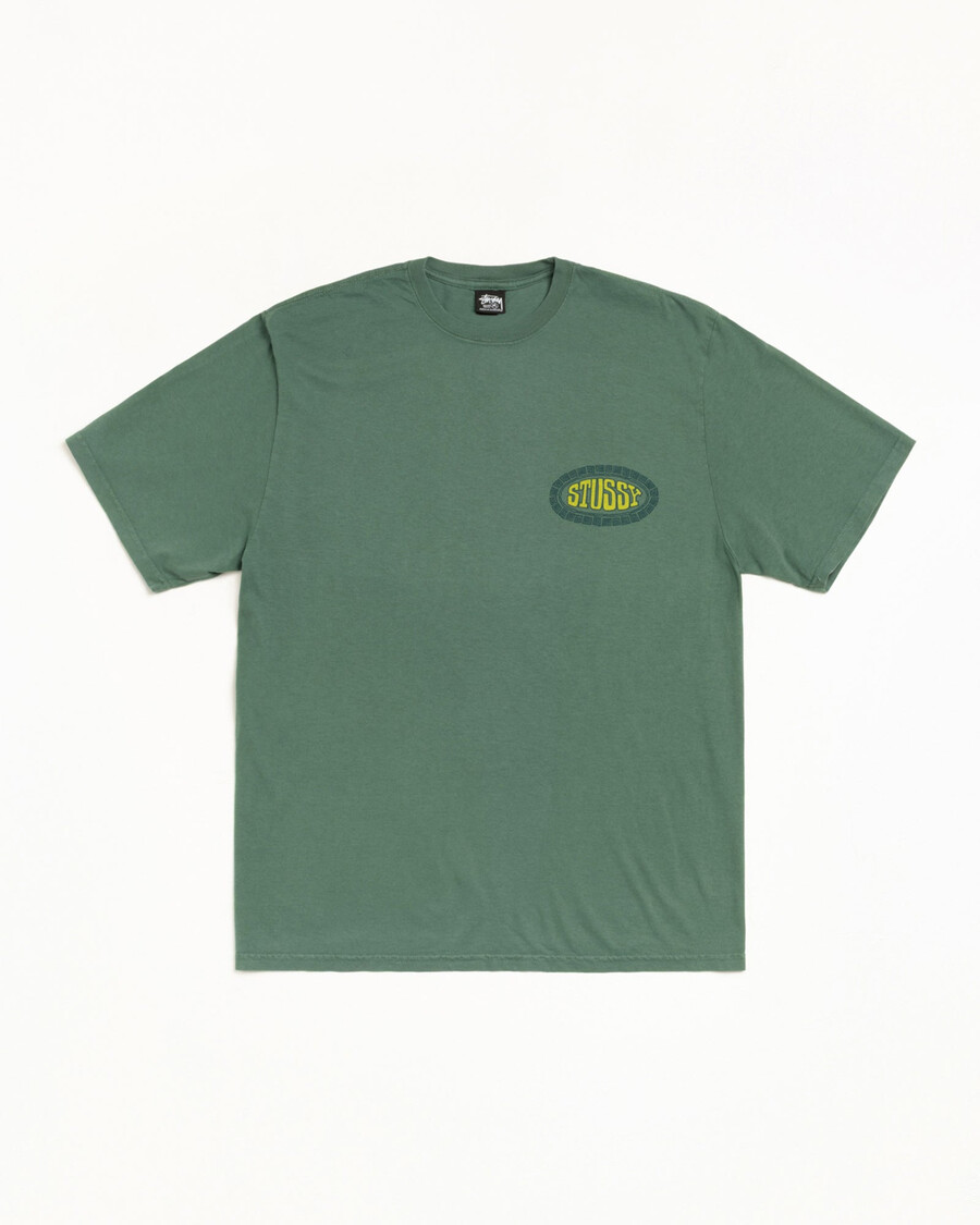 t-shirt ovale en carrelage pigmenté